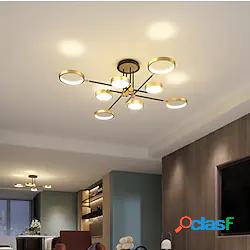 plafoniera a led luce dimmerabile moderna design cerchio oro