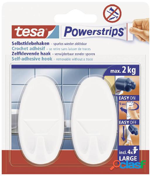 tesa POWERSTRIPS® Gancio Powerstrips® Large ovale Bianco