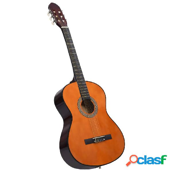 vidaXL Chitarra Classica per Principianti Nera 4/4 39" in