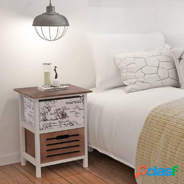 vidaXL Comodini 2 Pezzi In Legno
