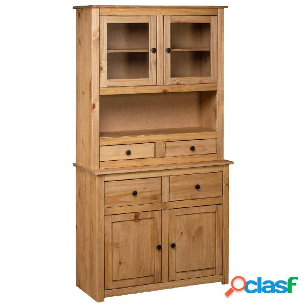 vidaXL Credenza 93x40,5x180 cm in Legno Massello di Pino