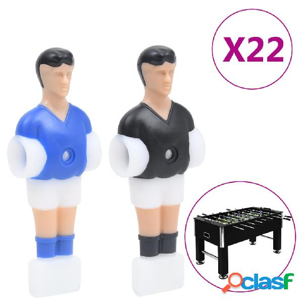 vidaXL Giocatori Calcio Balilla 22 pz per Asta da 12,7 mm