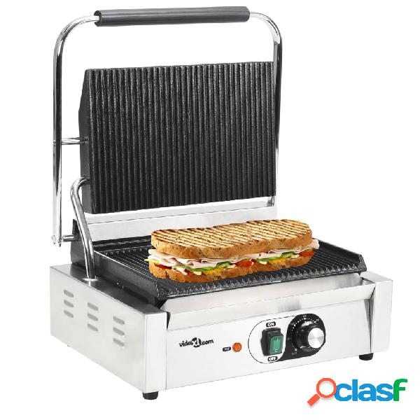 vidaXL Griglia per Panini Scanalata 2200 W 43x30,5x20cm