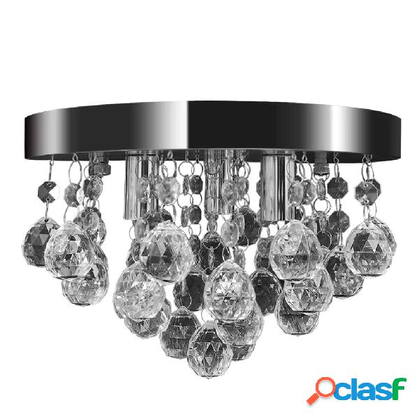 vidaXL Lampada di Soffitto Pendente in Cristallo Lampadario