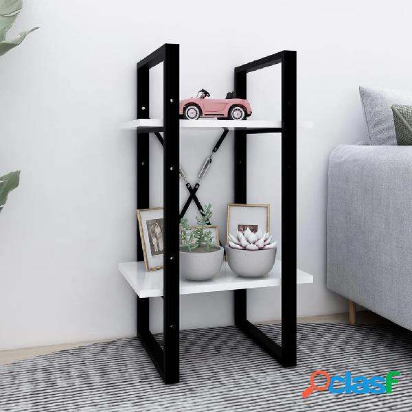 vidaXL Libreria a 2 Ripiani Bianca 40x30x70 cm in Truciolato