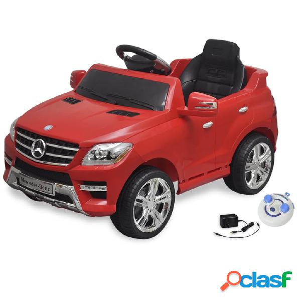 vidaXL Macchina cavalcabile Mercedes Benz ML350 rossa 6V con