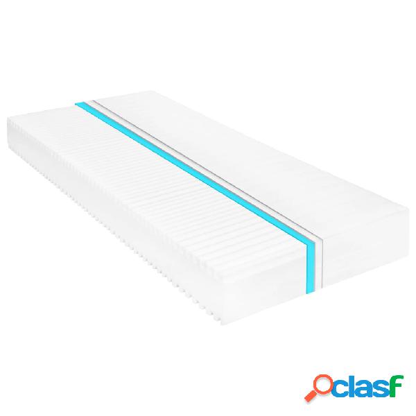 vidaXL Materasso 90x200 cm 7 Zone Schiuma di Poliuretano 16