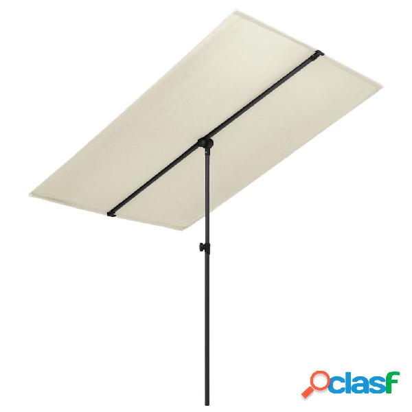 vidaXL Ombrellone da Esterni e Palo in Alluminio 2x1,5 m