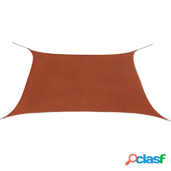 vidaXL Parasole a Vela Oxford Quadrato 3,6x3,6 m Terracotta