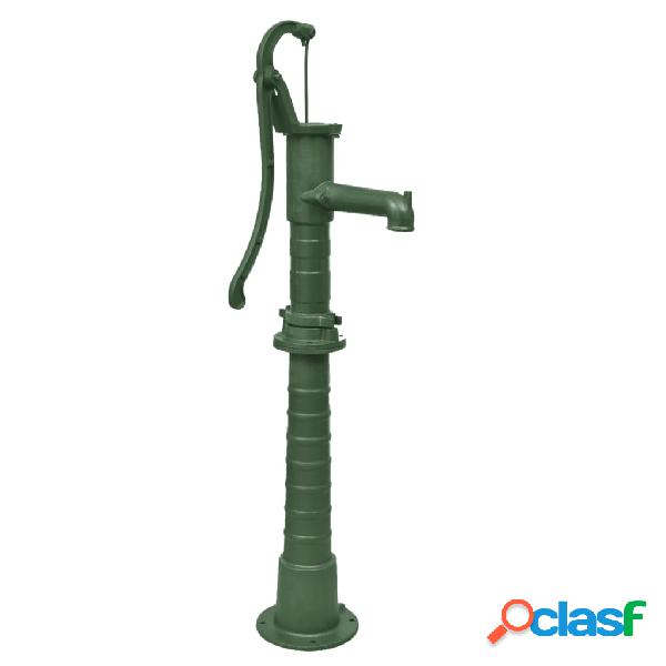 vidaXL Pompa dAcqua con Supporto per Giardino in Ghisa