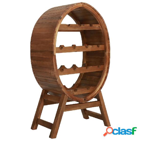 vidaXL Portavini da 13 Bottiglie in Legno Massello d'Acacia