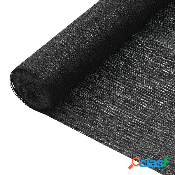 vidaXL Rete per Privacy Nera 1,5x50 m in HDPE 75 g/m²