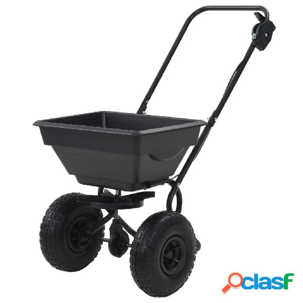 vidaXL Spargisale a Spinta in PVC e Acciaio 92x46x70 cm 15 L