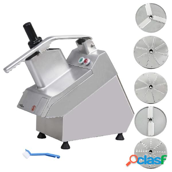 vidaXL Tagliaverdure Gastro con 5 Lame in Acciaio