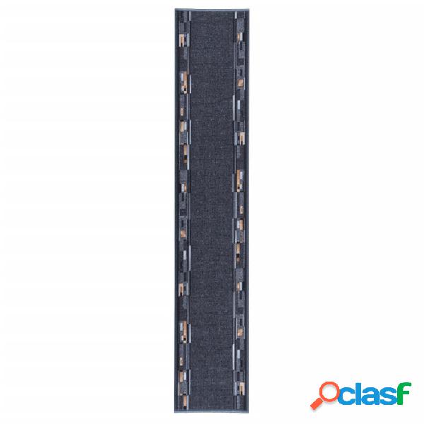 vidaXL Tappeto Corsia Antracite 80x450 cm Antiscivolo