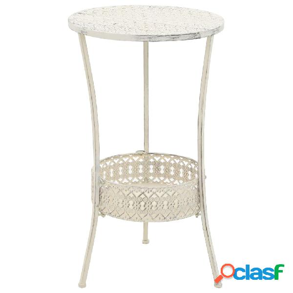 vidaXL Tavolino da Bar Vintage Circolare in Metallo 40x70cm