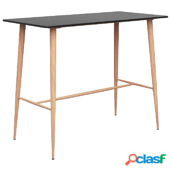 vidaXL Tavolo da Bar Nero 120x60x105 cm