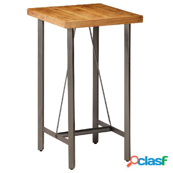 vidaXL Tavolo da Bar in Teak Massello Rigenerato 60x60x107