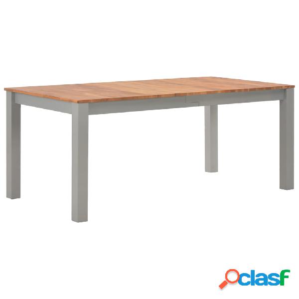 vidaXL Tavolo da Pranzo 180x90x74 cm in Legno Massello di