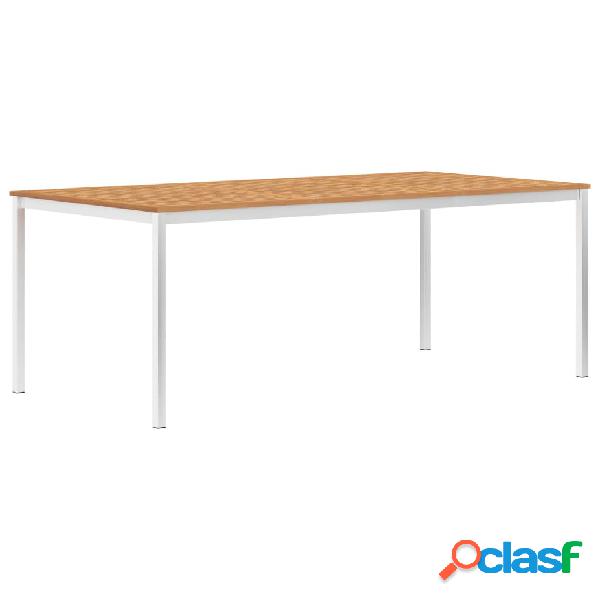 vidaXL Tavolo da Pranzo Giardino 200x100x75 cm in Teak e