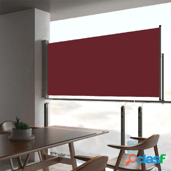 vidaXL Tenda Laterale Retrattile per Patio 60x300 cm Rossa