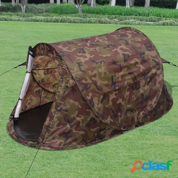 vidaXL Tenda Pop-up per 2 persone Mimetica