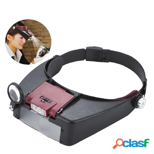 1.5X 3X 6.5X 8X LED Watch Maintenance Magnifying Glasses For