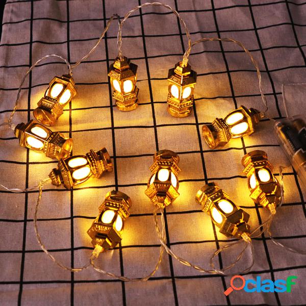 1.65M Gold Oil Lamp Battery Powered 10LED Fairy String Light