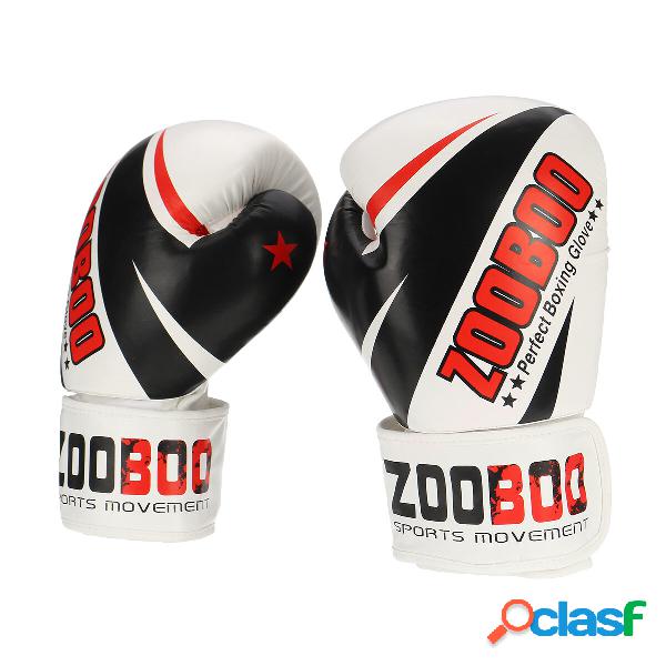 1 Pair Adult Boxing Gloves Professional Mesh Breathable PU