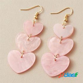 1 Pair Earrings Womens Party Evening Date Beach Heart