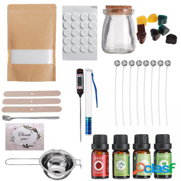 1 Set of DIY Candle Material Kit Aromatherapy Jelly Candle