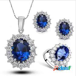 1 set Orecchini a bottone Collane con ciondolo For Per donna
