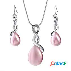 1 set Set di gioielli Orecchini a goccia For Per donna