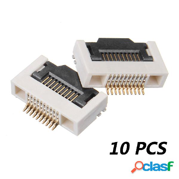 10 PCS FPC 0.5MM H2.55 10P Connector Flip Lower Interface
