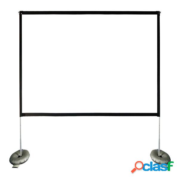 100-Inch Projector Screen with Stable Stand 16:9 Full HD