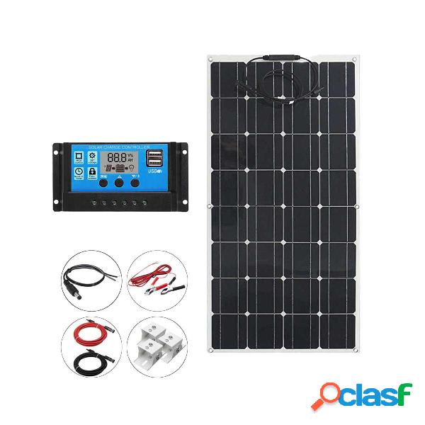 100W 12V Monocrystalline Solar Panel + Solar Controller +