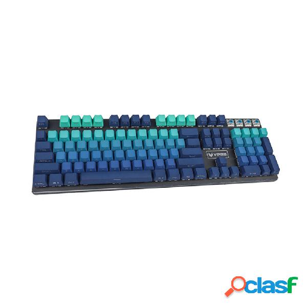 104 Keys Gradient Blue/Purple Keycap Set OEM Profile PBT Two