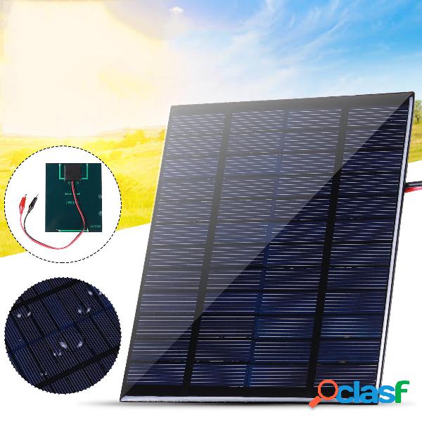 10W Solar Panel with Clips Polycrystalline Silicon Solar