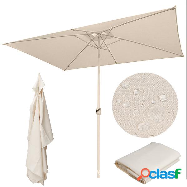 10ft x 6.6ft 6 Ribs Patio Umbrella Canopy Replacement