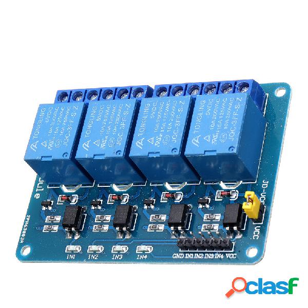 10pcs 5V 4 Channel Relay Module For PIC ARM DSP AVR MSP430