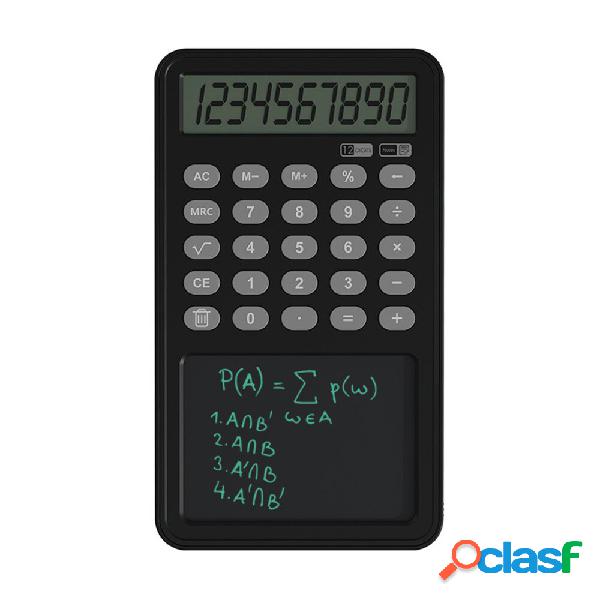 12 Digit Calculator with LCD Writing Board Left Hand