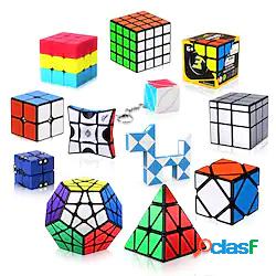 12 pack speed cube set puzzle cube pack 2x2 3x3 4x4 pyraminx