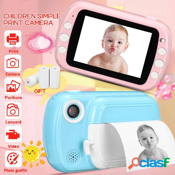 1200mAh HD Children Digital Camera Video Printer 3.5 inch