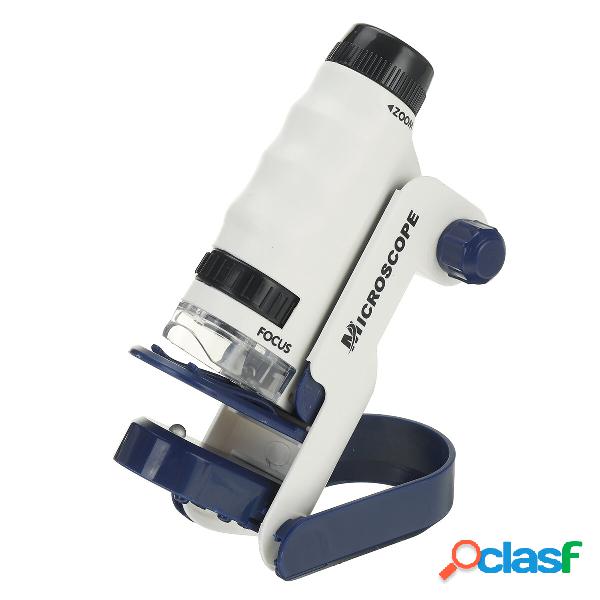 120X Magnifiers LED Children Microscope Hand-held Portable