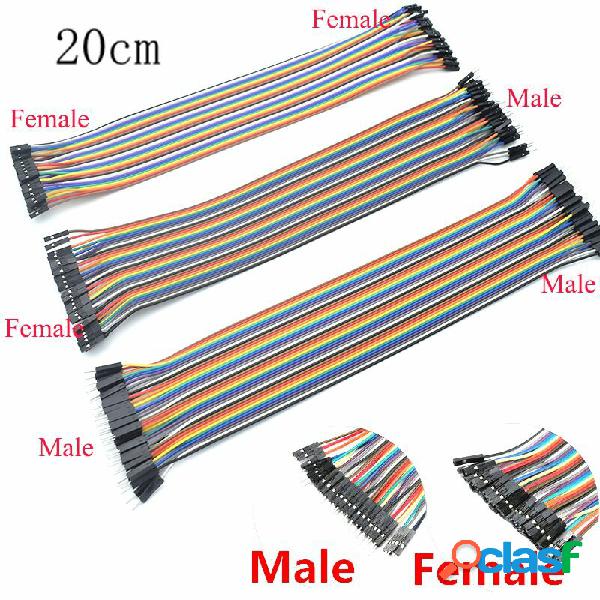 120pcs 40PIN 20CM Dupont Line Male to Male + Male to Female