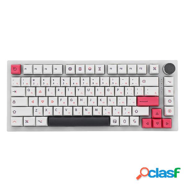 126 Keys White&Pink PBT Keycap Set XDA Profile Sublimation