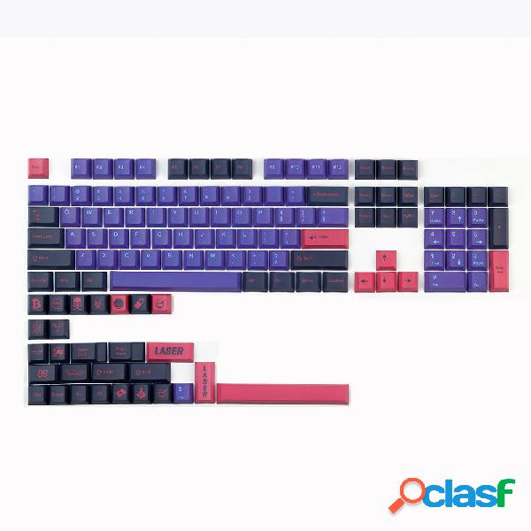 132 Keys Purple&Pink PBT Keycap Set Cherry Profile