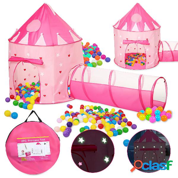 135CM Kids Play Tent Ball Pool Tent Princess Castle Portable