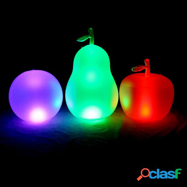 16 Color LED PVC Inflatable Ball/Avocado/Apple Shape