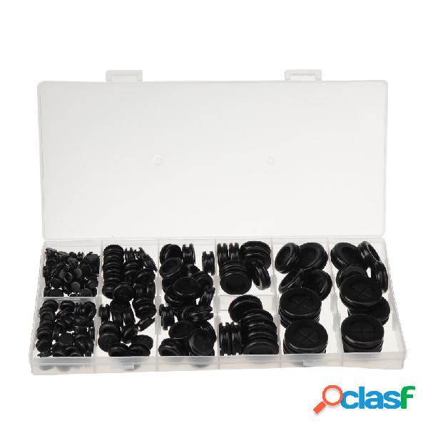 170pcs/set Closed Seal Ring Grommets Car Electrical Wiring